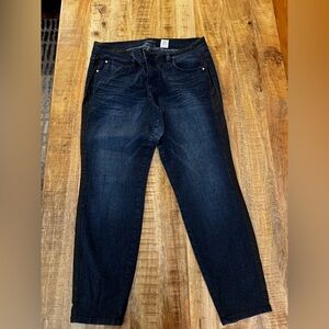 Baby Phat Navy blue Jeans with Black panel Accents used